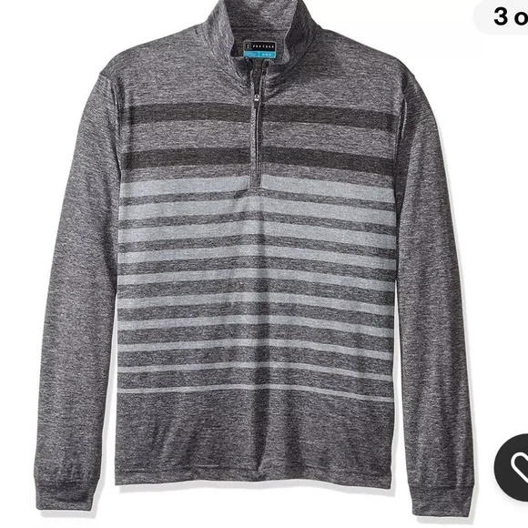 PGA Tour Men's Heather Long Sleeve 1/4 Zip Pullover Motionflux XL - Picture 2 of 4